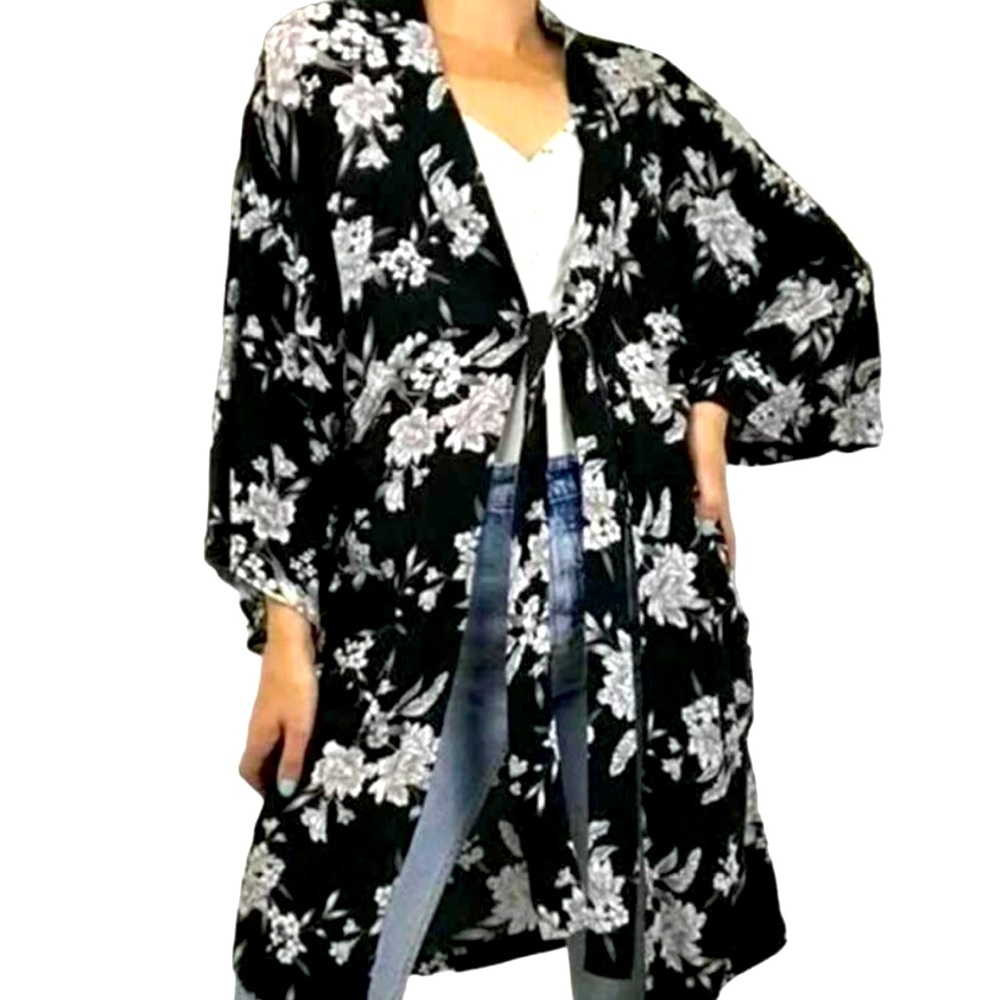 Spiritual Gangster Maya Womens Kimono Topper Robe One Size Fits Most